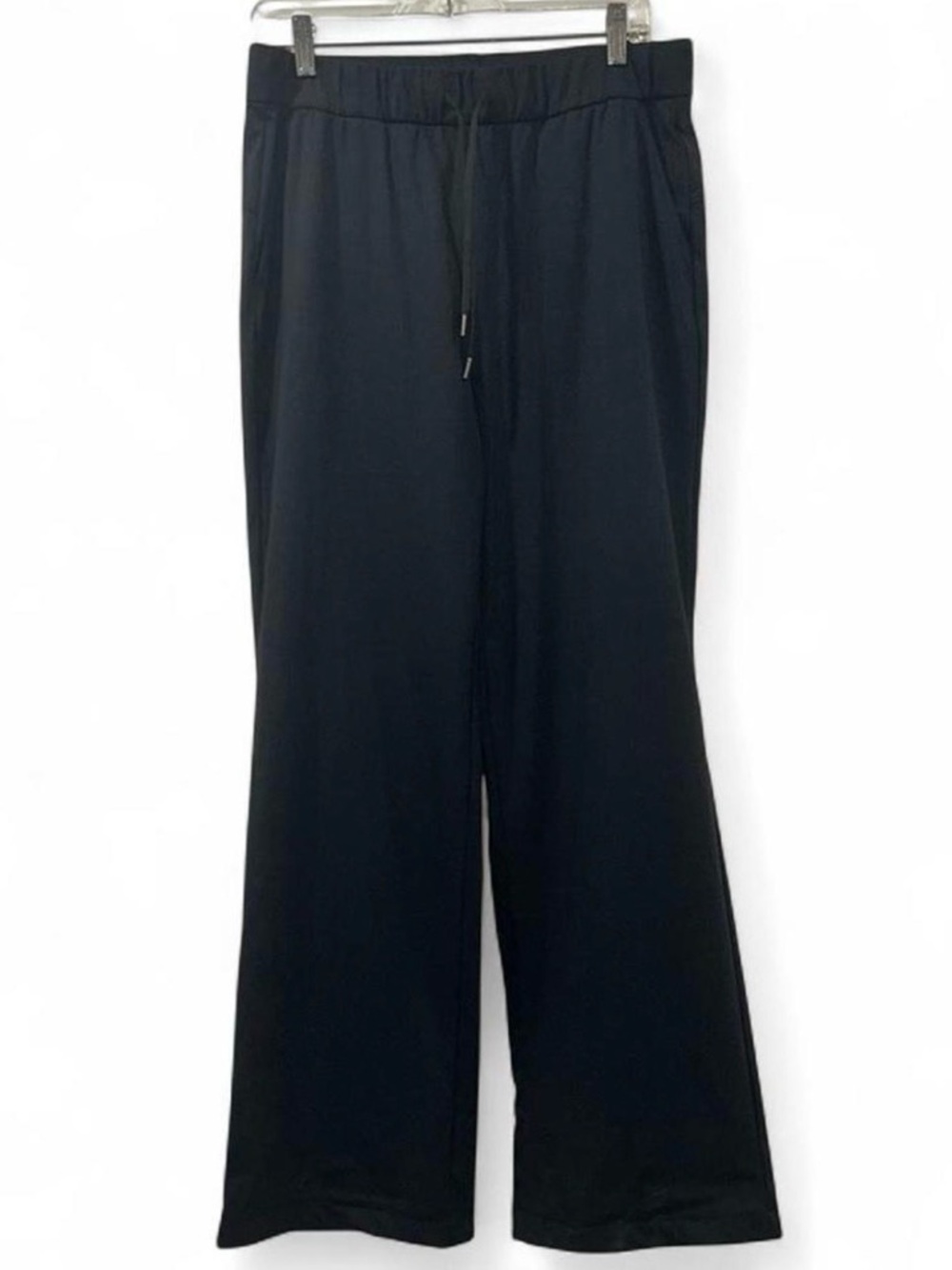 Black Wide Leg Drawstring Pants